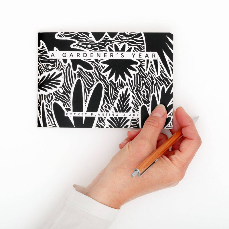 Gardener’s Diary – Black & White Illustrated Journal | Studio Wald | Diary | WGDY | AllotMate Essentials