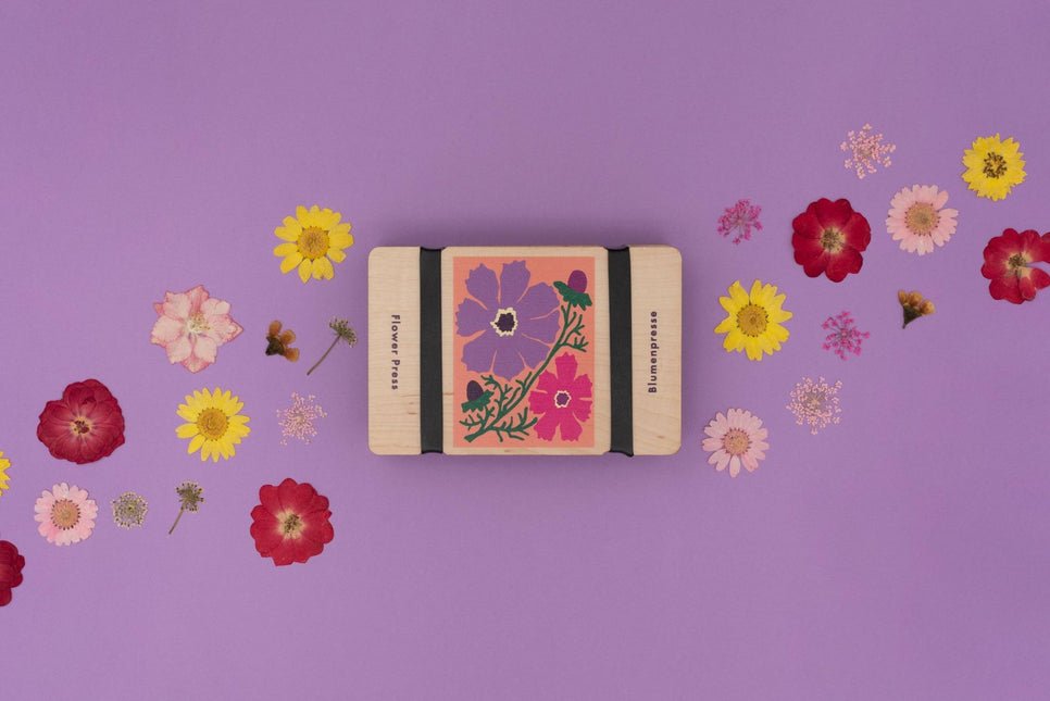 Pocket Flower Press – Cosmos Floral Design for Nature Pressing | Studio Wald | Flower Press Kit | BPPC | AllotMate Essentials