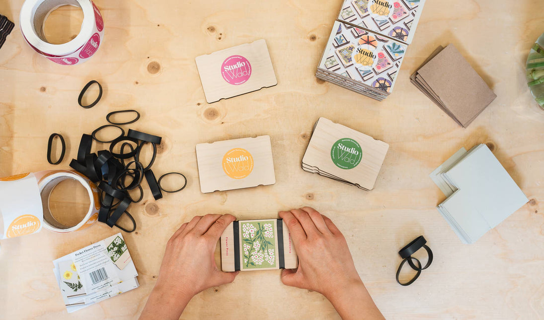 Pocket Flower Press Kit – Forget Me Not Design | Studio Wald | Flower Press Kit | BPPF | AllotMate Essentials