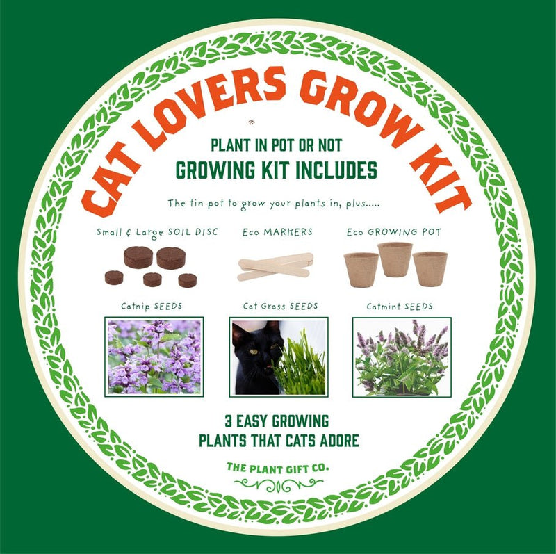 Cat - Friendly Plant Grow Kit – Perfect Gift for Cat Owners | The Plant Gift Co. | Plant Growing Kit | THEPLANTCO - CATLOVERS | AllotMate Essentials