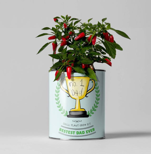The Plant Gift Co. The Plant Gift Co. - Number One Dad. Eco Grow Your Own Chilli Plants Kit - Plant Growing Kit - AllotMate Essentials - THEPLANTCO - NO1DAD - 