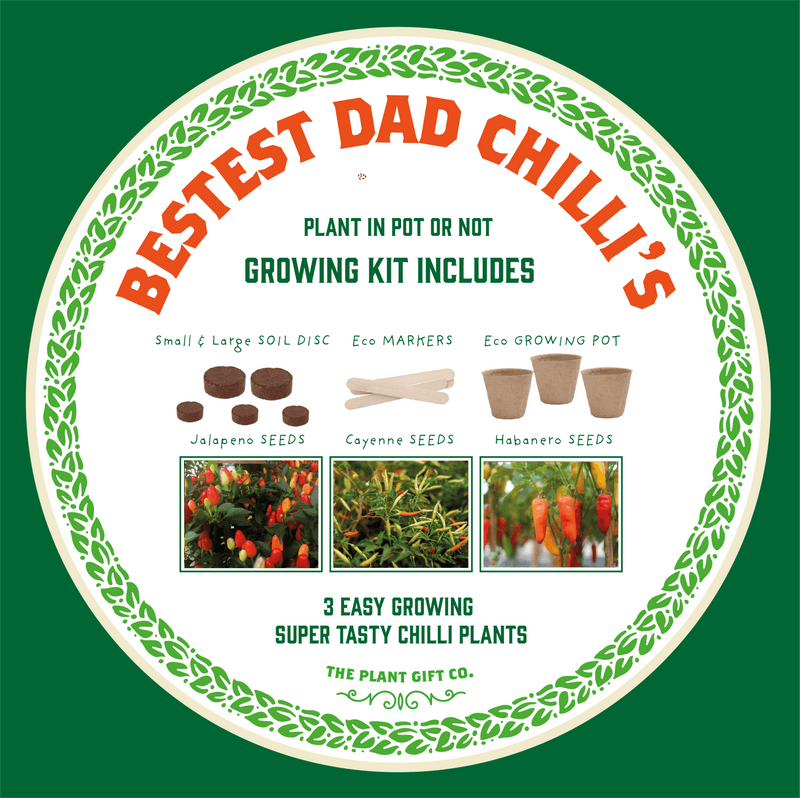 Grow Your Own Chilli Kit – 'Number One Dad' Gift Set | The Plant Gift Co. | Plant Growing Kit | THEPLANTCO - NO1DAD | AllotMate Essentials