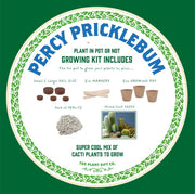 Percy Pricklebum Cactus Kit – Grow Your Own Gift for Plant Lovers | The Plant Gift Co. | Plant Growing Kit | PRC - PRC | AllotMate Essentials
