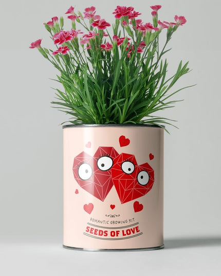 Seeds of Love Plant Kit – Eco - Friendly Romantic Gift | The Plant Gift Co. | Flower Plant Kit | SDS - OF - LV - GRW | AllotMate Essentials