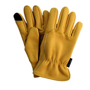 Touchscreen-Compatible Leather Gardening Gloves for Cold Weather - The Noble Badger Highcliffe Touch | Gardening Gloves |   | AllotMate Essentials