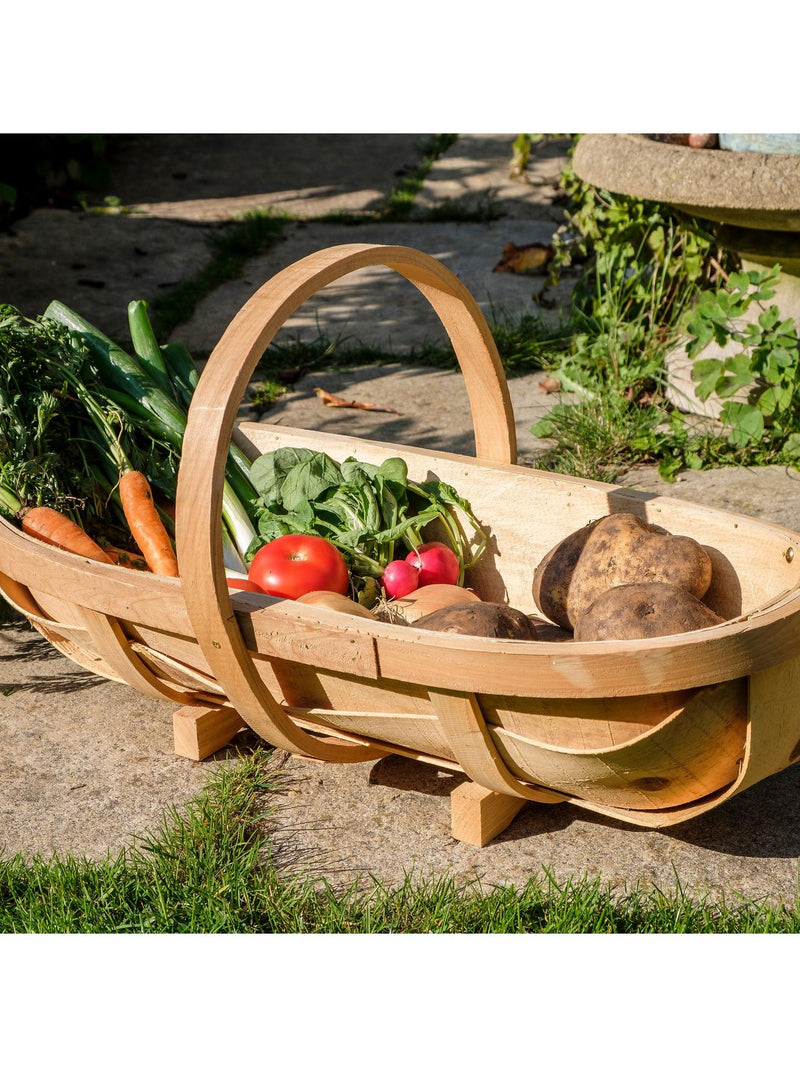 Traditional Garden Trug, Large Wooden Harvesting Trug, 57cm Length | Garden Tools and Accessories | 5019360006985 5019360006985 | AllotMate Essentials