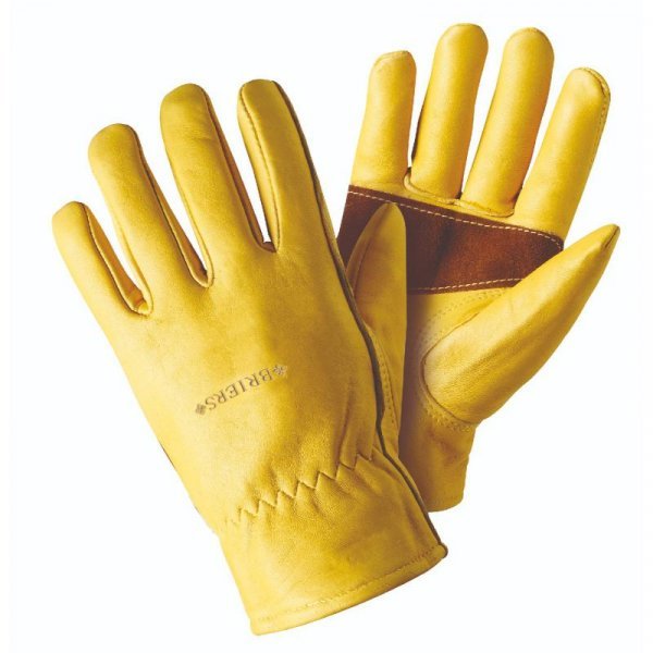 Ultimate Golden Leather Garden Gloves M or L | Leather Gloves | 4540003 5050642048989 | AllotMate Essentials