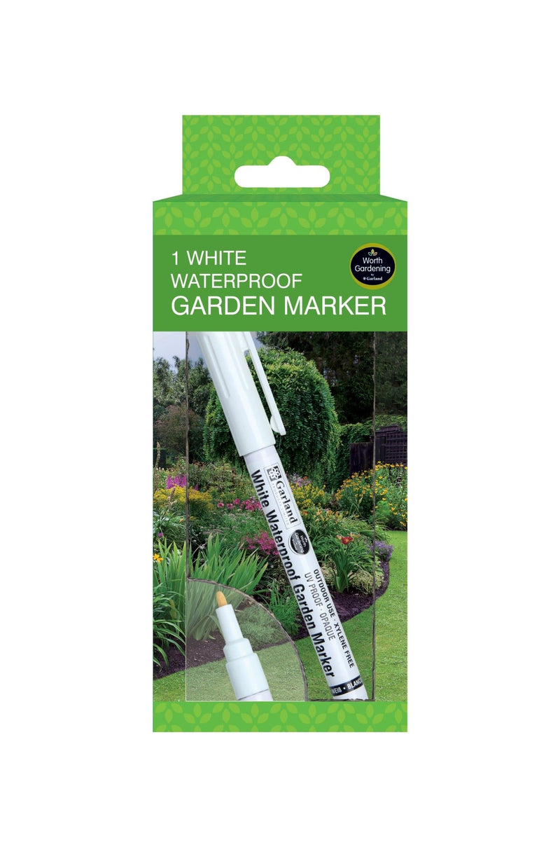 Waterproof Garden Marker – Permanent Plant Labelling Pen in Black or White | Garland | Garden Marker | 5031670508652 5031670508652 | AllotMate Essentials