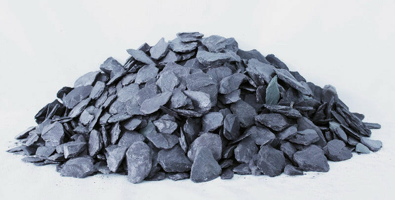 Welsh Aggregates Welsh Blue Plum Crushed Slate Chippings 40mm | Dandy's Topsoil ...