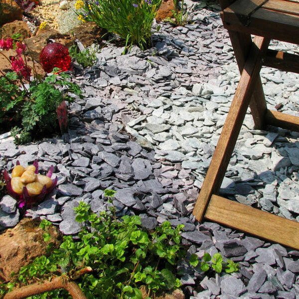 Welsh Blue Plum Crushed Slate Chippings 40mm | Gravel, Slate & Aggregates | DCWS40JBB Custom Product | AllotMate Essentials