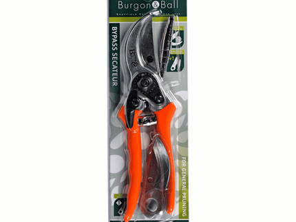 Bypass Secateurs – Precision Pruning for Live Stems | RHS by Burgon & Ball | Bypass Secateurs | GTO/SC 5019360002772 | AllotMate Essentials