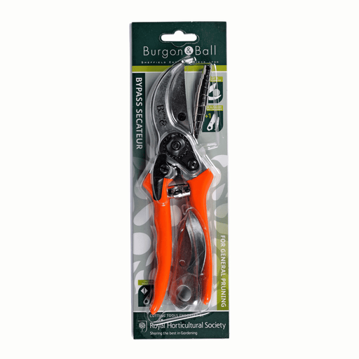 Bypass Secateurs – Precision Pruning for Live Stems | RHS by Burgon & Ball | Bypass Secateurs | GTO/SC 5019360002772 | AllotMate Essentials