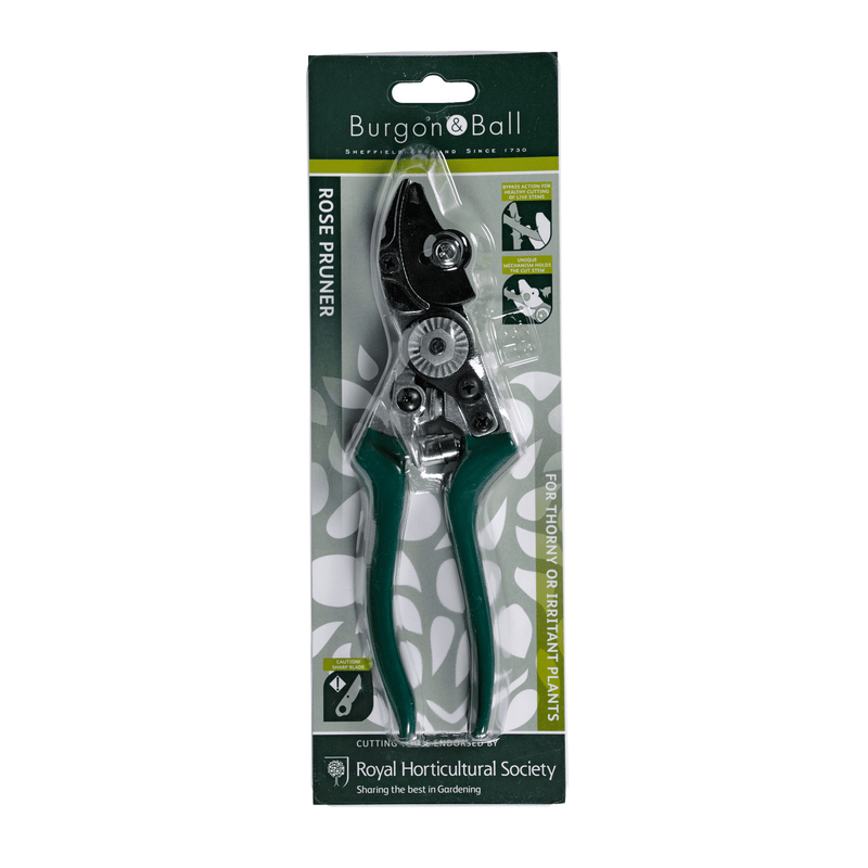 Rose Pruner – Ideal for Thorny Stems & Roses | RHS by Burgon & Ball | Rose Pruner | GTO/CHP 5019360003199 | AllotMate Essentials