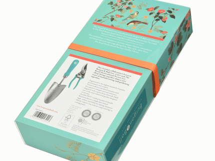 Flora & Fauna Garden Gift Set – Trowel & Secateurs in RHS Design | Burgon & Ball | Garden Trowel & Secateurs Gift Set | GRH/TSBOXFF 5019360013013 | AllotMate Essentials