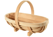 Traditional Wooden Trug – Medium Harvest Basket | FSC Wood by Burgon & Ball | Trug | GHV/TRM 5019360006985 | AllotMate Essentials