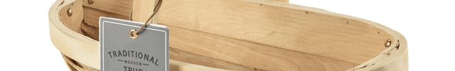 Traditional Wooden Trug – Medium Harvest Basket | FSC Wood by Burgon & Ball | Trug | GHV/TRM 5019360006985 | AllotMate Essentials