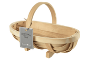 Traditional Wooden Trug – Medium Harvest Basket | FSC Wood by Burgon & Ball | Trug | GHV/TRM 5019360006985 | AllotMate Essentials