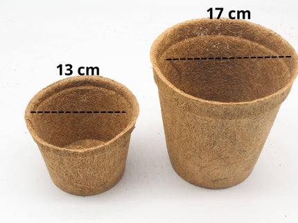 17cm Coir Plant Pots – 100% Biodegradable & Peat - Free | Ideal for Growing On | CoirProducts | Pots | CP17 5060861940650 | AllotMate Essentials