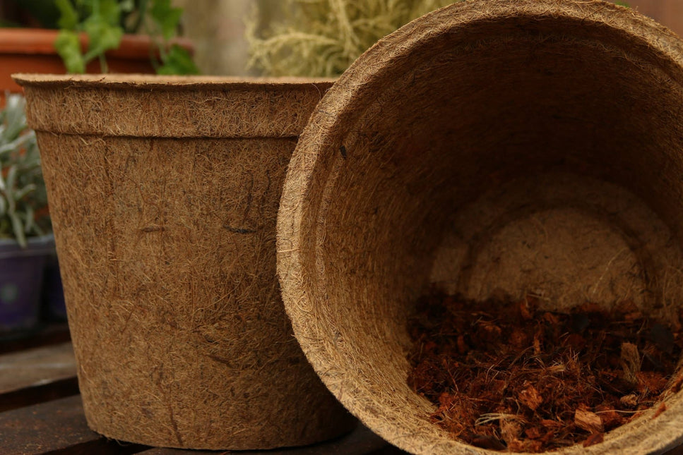 CoirProducts 28 Cm Coir Pots | 100% Biodegradable Plant Pot | 10 Liters - Pots - AllotMate Essentials - CP28 - 23247378