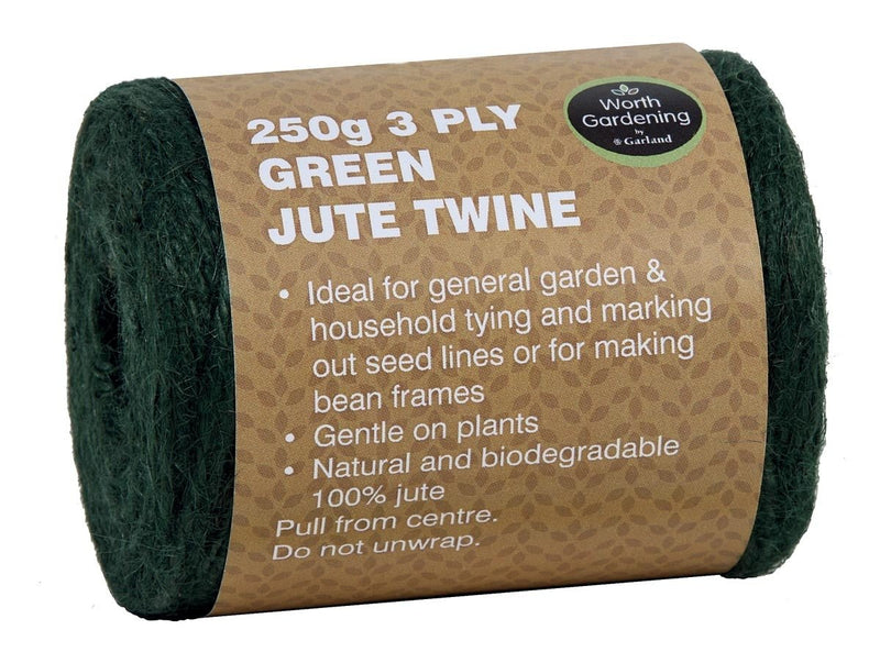 3 Ply Jute Twine in 250g or 500g – Natural Plant Support Twine | Garland | Twine | W0555 5031670505552 | AllotMate Essentials