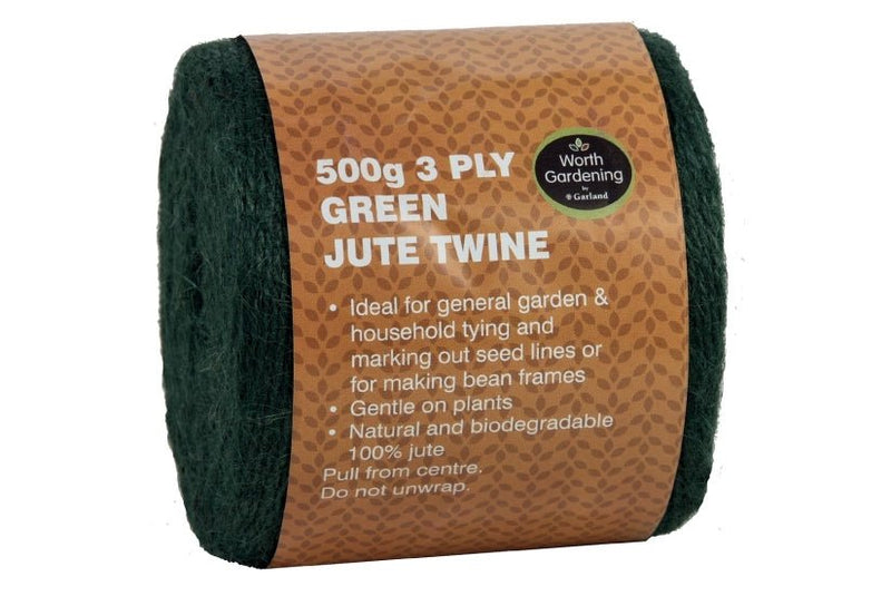 3 Ply Jute Twine in 250g or 500g – Natural Plant Support Twine | Garland | Twine | W0557 5031670505576 | AllotMate Essentials