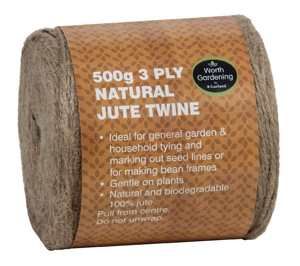 3 Ply Jute Twine in 250g or 500g – Natural Plant Support Twine | Garland | Twine | W0557 5031670505576 | AllotMate Essentials