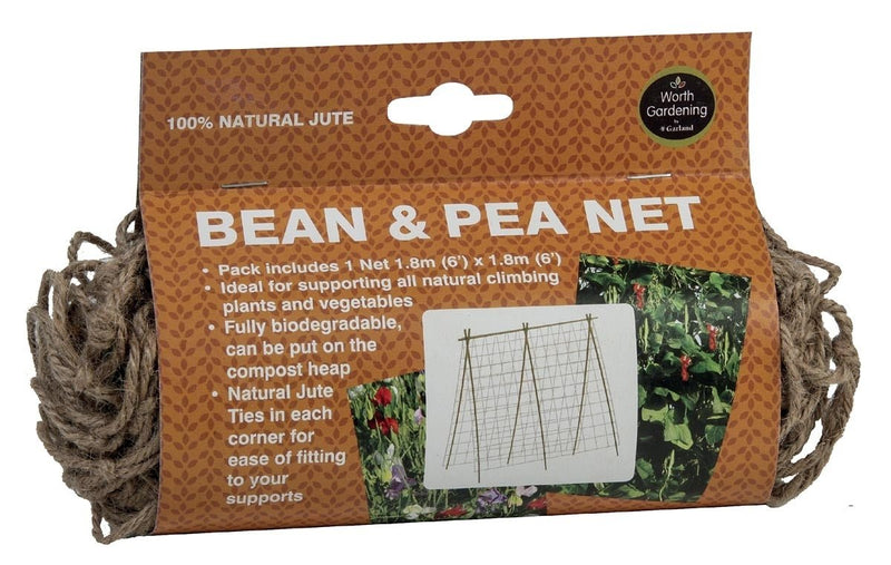 Bean & Pea Net – 1.8m x 1.8m Tangle - Free Support Mesh | Garland | Bean & Pea Netting | W0570 5031670505705 | AllotMate Essentials