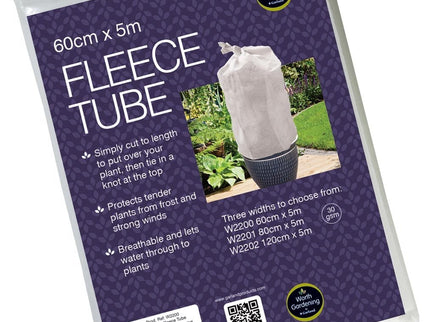 Fleece Tube (30gsm) – Plant Protection from Frost & Wind | Garland | Fleece | W2200 5031670522009 | AllotMate Essentials