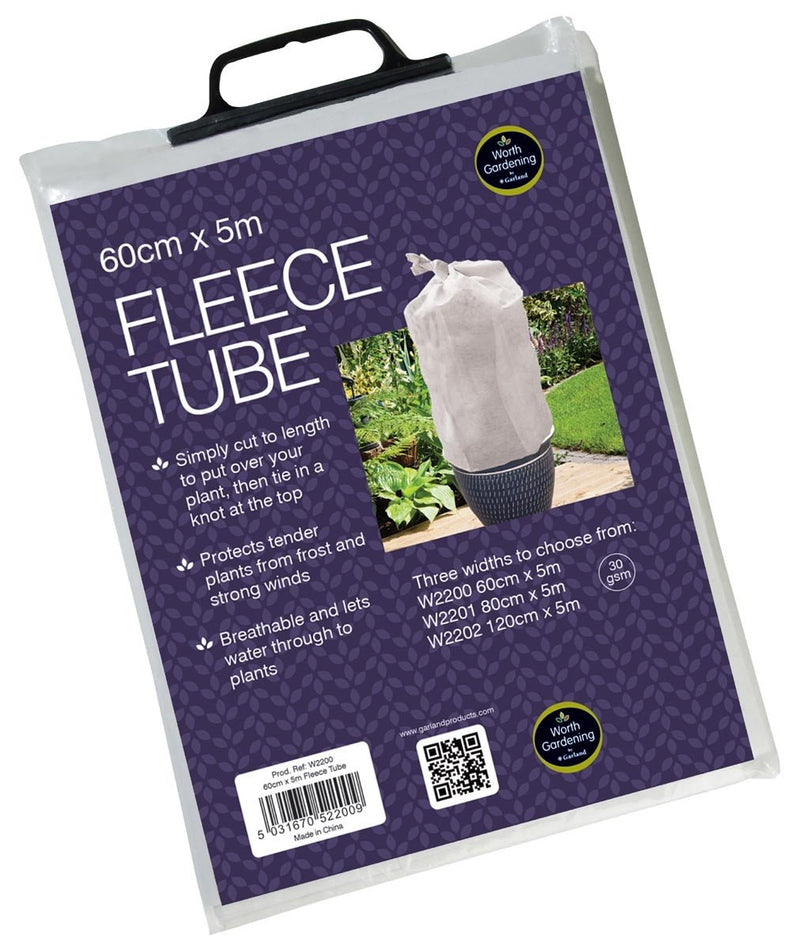 Fleece Tube (30gsm) – Plant Protection from Frost & Wind | Garland | Fleece | W2200 5031670522009 | AllotMate Essentials