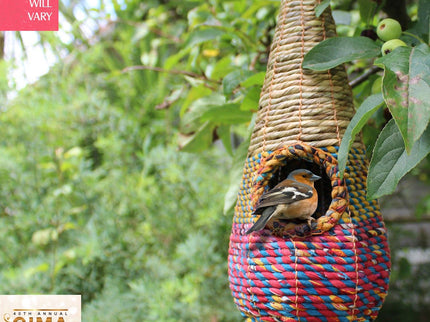 Tahera Artisan Bird Nester – Handwoven Nesting Basket for Small Birds | Wildlife World | Bird Nester | AN3 679505021492 | AllotMate Essentials