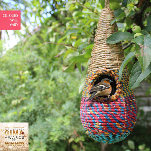 Tahera Artisan Bird Nester – Handwoven Nesting Basket for Small Birds | Wildlife World | Bird Nester | AN3 679505021492 | AllotMate Essentials